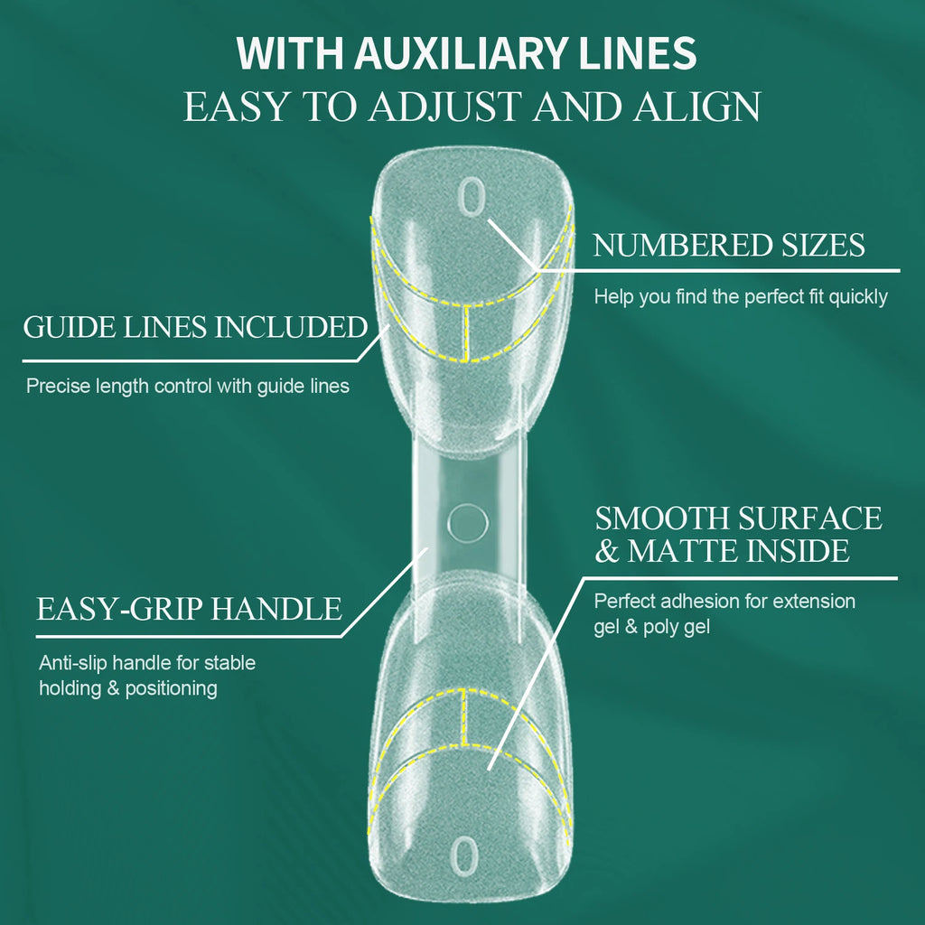 Nailpop Dual Forms Nail System Square Coffin Almond Oval Extension Qme