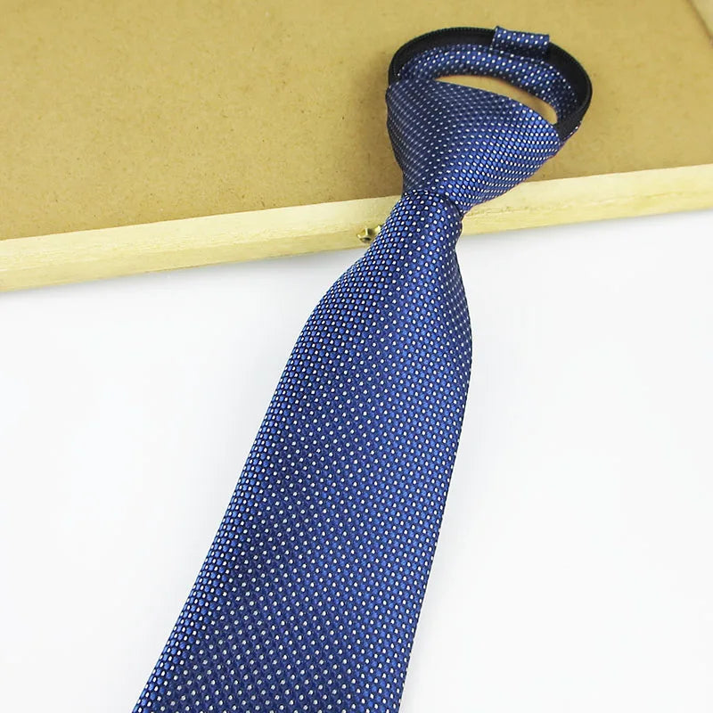 Men Tie Office Wide Masonic Regalia Designer Business Stripe Clips Qme Red