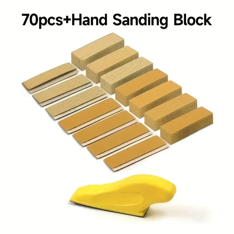 Precision Mini Sander Kit: 80-600 Grits, Ideal for Crafts & Tight Spaces, with Polishing Tools, Compatible with Angle Grinders Qme