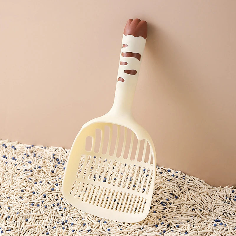 Cat Litter Scoop Plastic Cat Litter Shovel With Base Self Cleaning Cat Litter Box Shovel Kitten Toilet Clean Tools Cat Supplies Qme A2