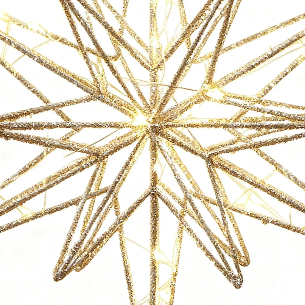 Christmas Tree Topper Star LED Light Holiday Treetop Decorations Qme