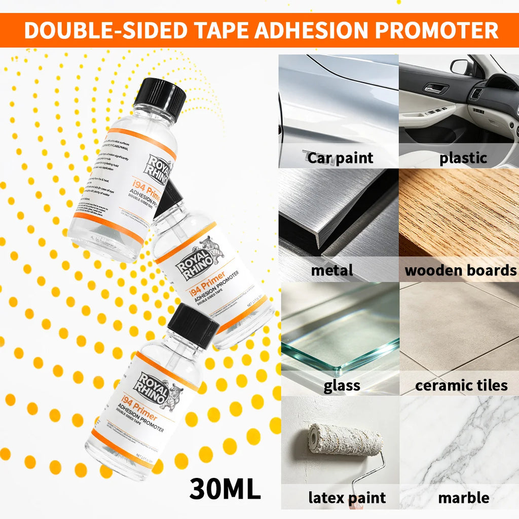 30ML I94 Primer Double Sided Tape Adhesive Adhesion Promoter Car Door Kitchen Bathroom Accessories Styling Enhanced Viscosity Qme