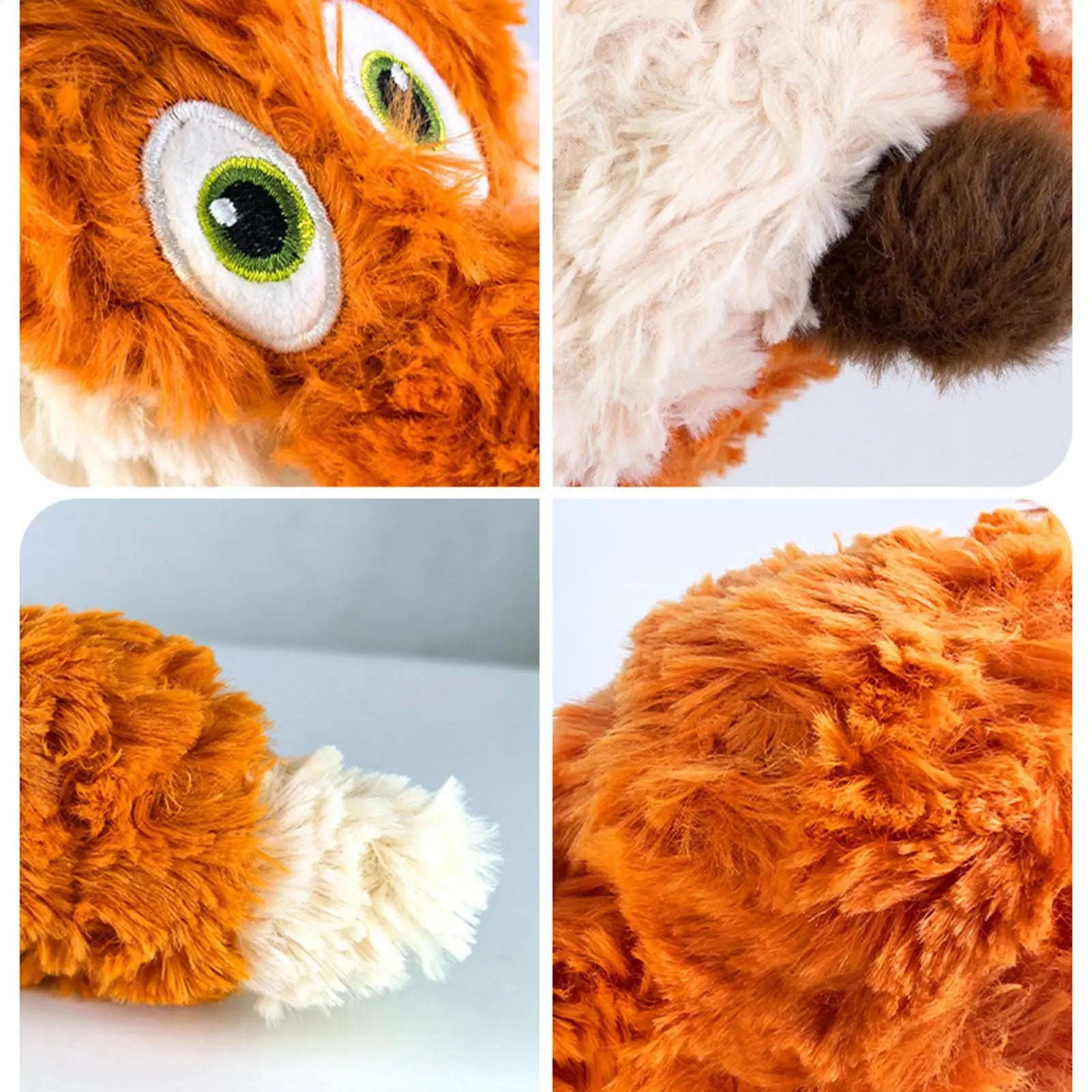 Electric Dog Toys Interactive Tail-Wagging Animal Doll For Puppy Electric Puppy Toy Wear Resistant Pet Accessory For Large Qme