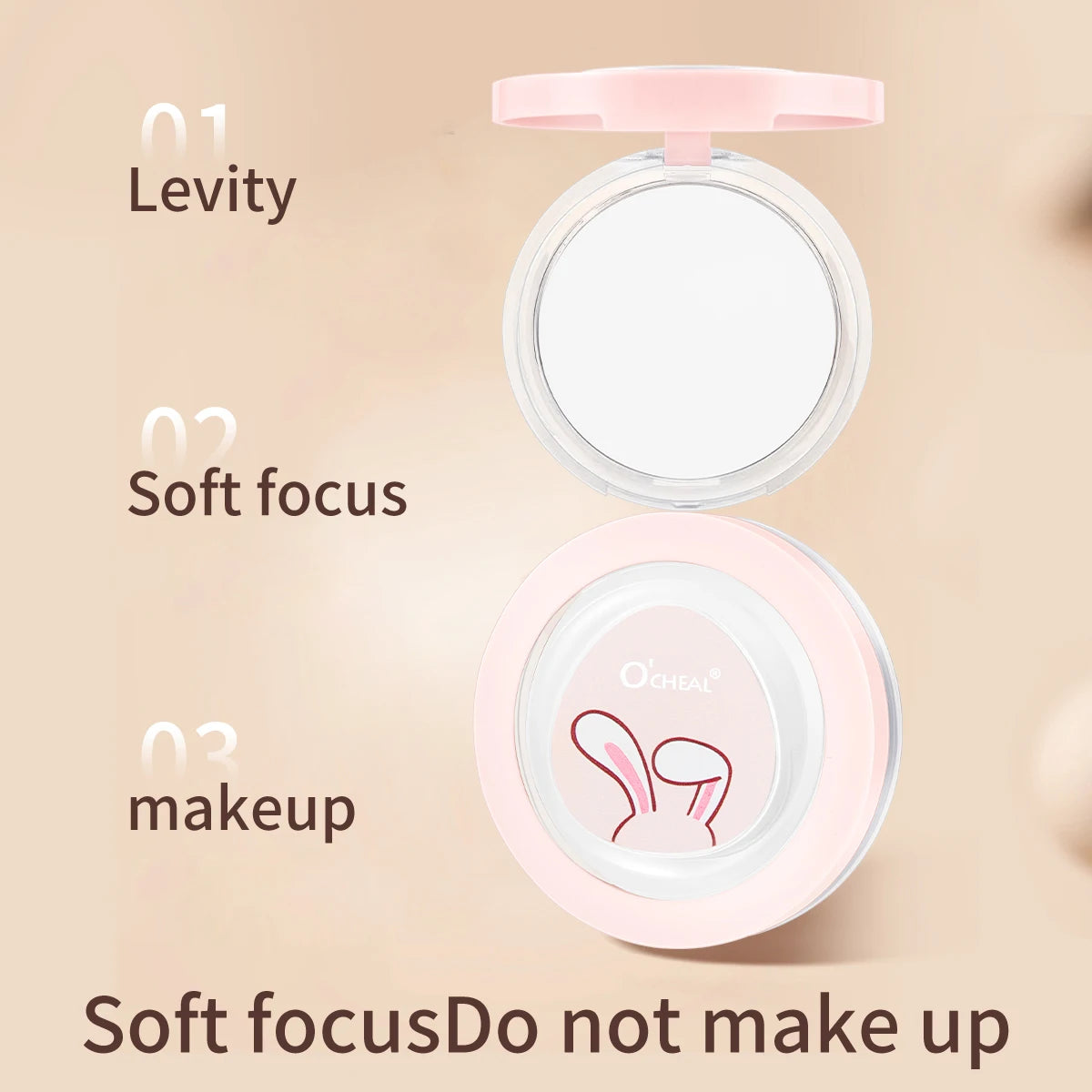 Matte Lightweight Makeup Powder Waterproof Sweat Proof Long-term Oil Qme