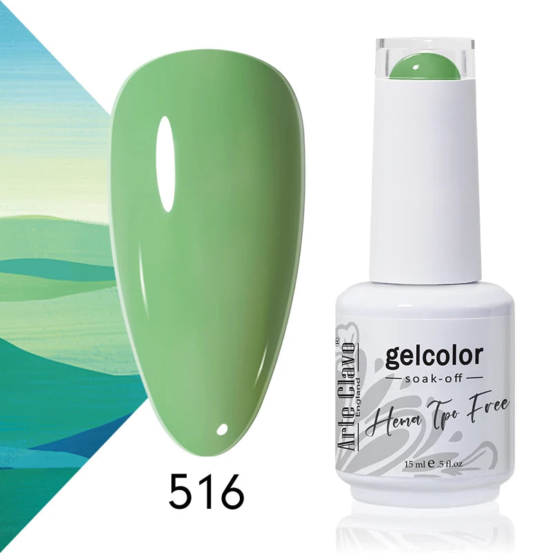 Arte Clavo Colourful Gel Nail Polish Art Varnishes Macaron Semi