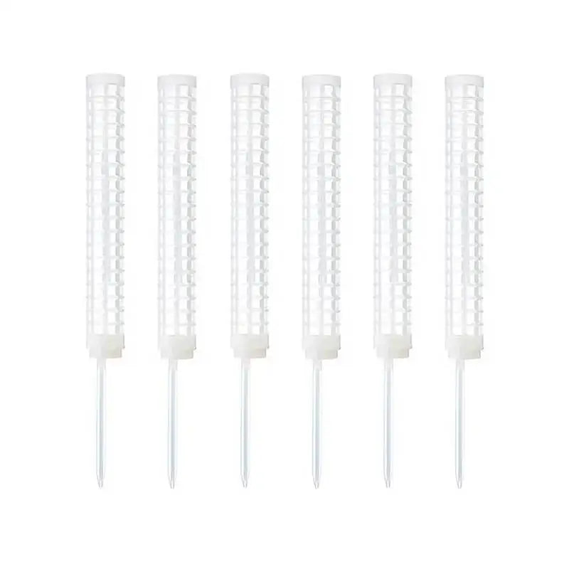 2 4 Monstera Plants Water Moss Poles Plastic Plant Stakes Indoor Qme 6pcs White