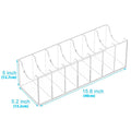 C Men Acrylic Belt Holder Organizer Clear Display Case Multi-purpose Qme 7 grid