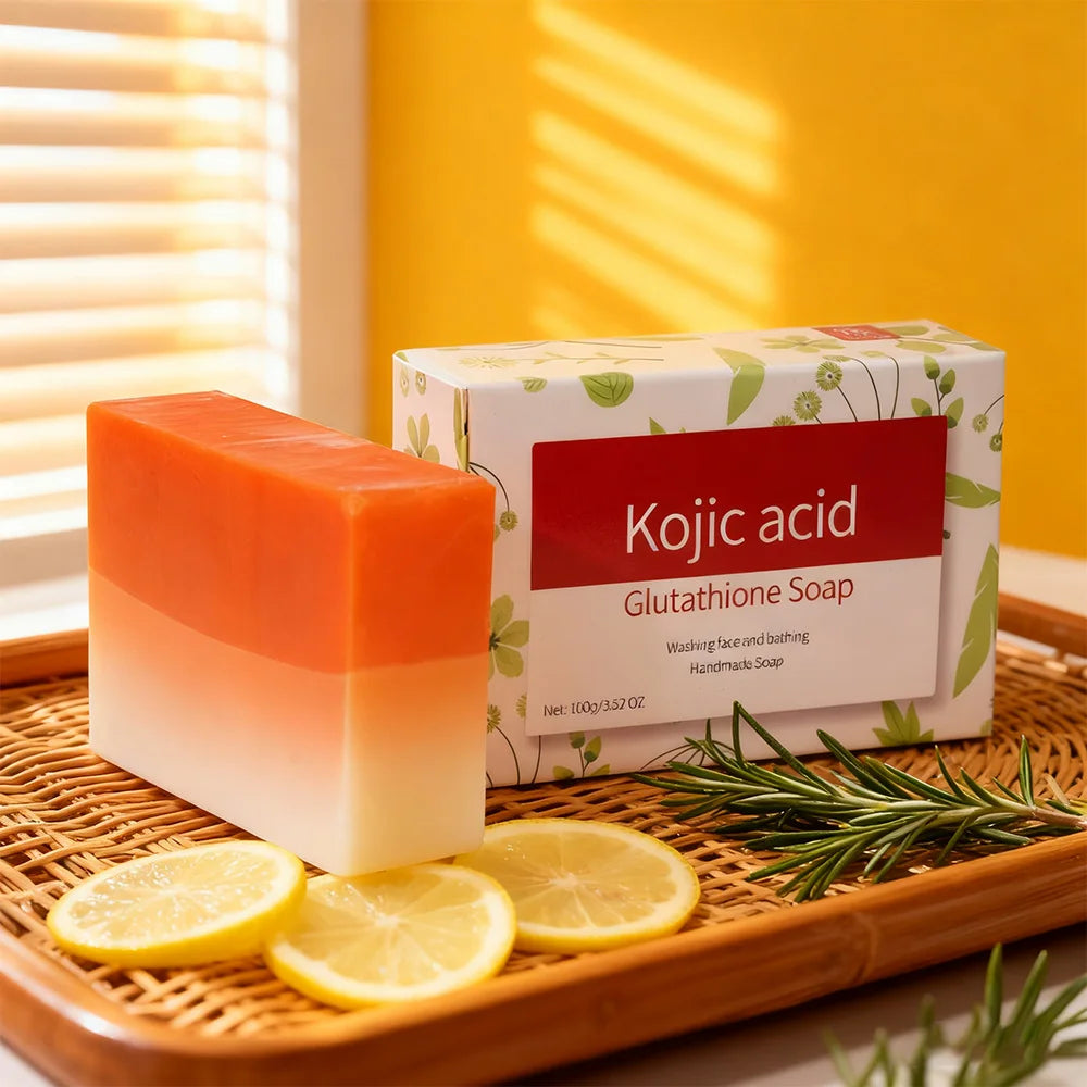 Kojic Acid Whitening Soap Glutathione Ingredient Deep Cleansing Qme