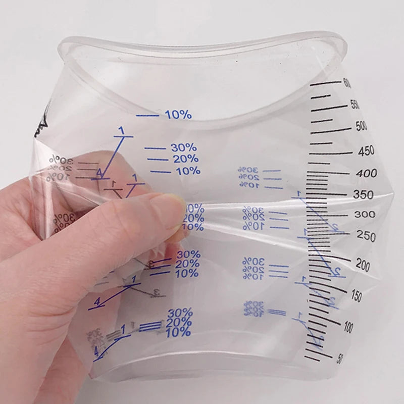 Accurate Mixing Paints Liquids Paint Calibrated Cup Plastic Cups Pots Qme