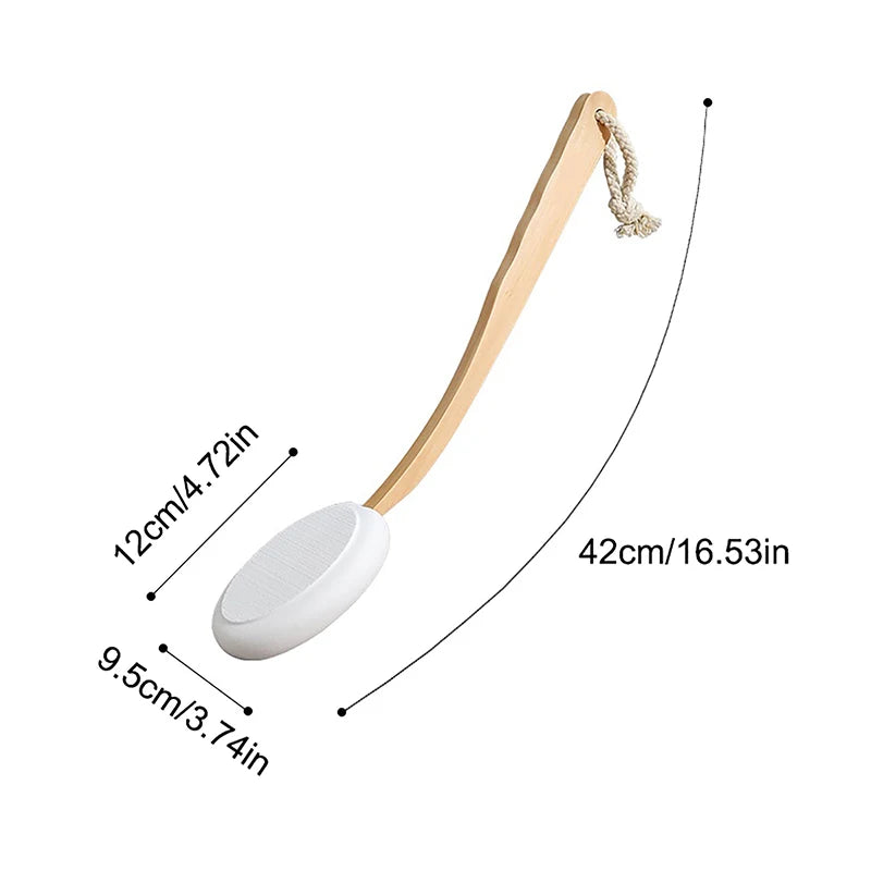 Shower Body Brush Scrubber Long Handle Multi-function Sunscreen Qme onesize