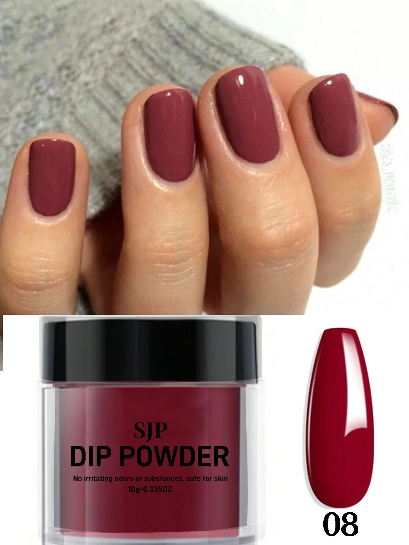 Dip Powder Nail French Manicure Suitable Home Salon DIY Long Lasting Qme 8