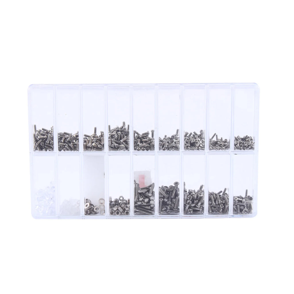 Watch Screws Stainless Steel Eyeglass Sunglass Screws Repair Kit Small Tiny Screws Nut Washer Assortment Watch Repair Screws Kit Qme as show
