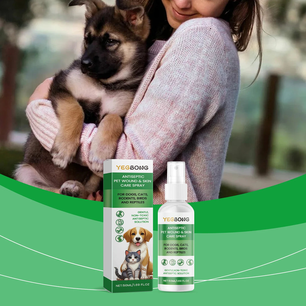 Pet Skin Care Spray Relieving Itching Reduce Redness Repairing Dryness Skin Long Lasting Moisturizing Pet Wound Skin Care Spray Qme