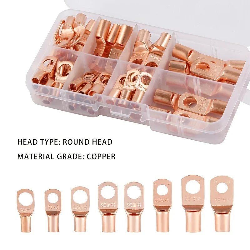 Ring-type connector SC6-25 for wire connectors - pure cable - electrical crimp terminal connector kit Qme