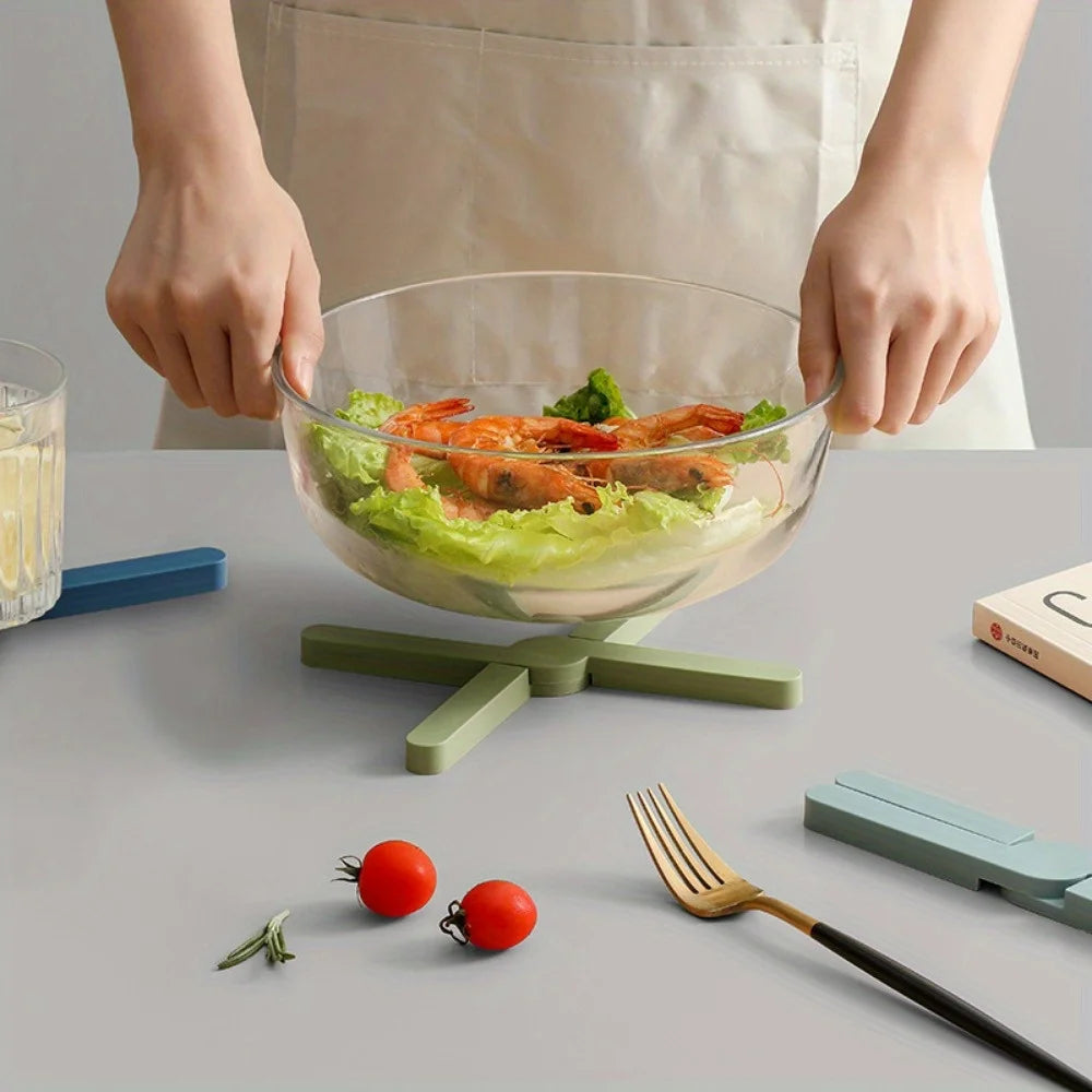 Foldable cross-shaped cooking rack and tabletop protector - suitable for stoves and ovens, suitable for restaurants and cafes Qme