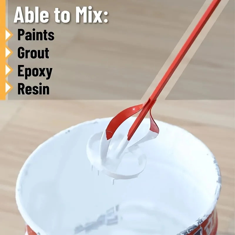 1Pc Hexagonal Shaft Gypsum Paint Mixer Accessories, Electric Drill Stirring Paddle, Multi-Functional Filler Cement Mortar Stirr Qme