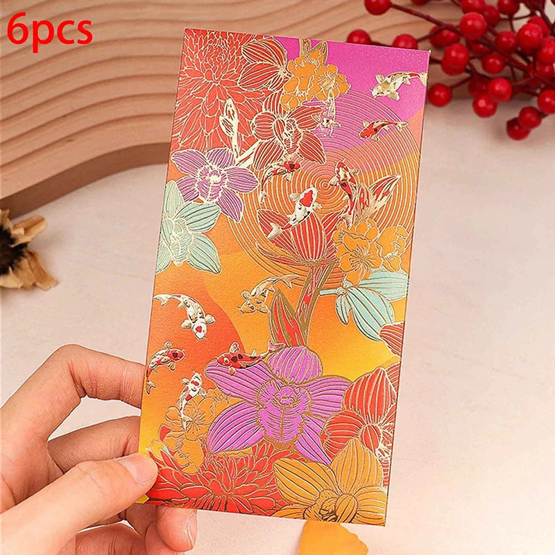 Universal Creative Koi High-end Envelope Wallet Red Spring Festival Qme A3
