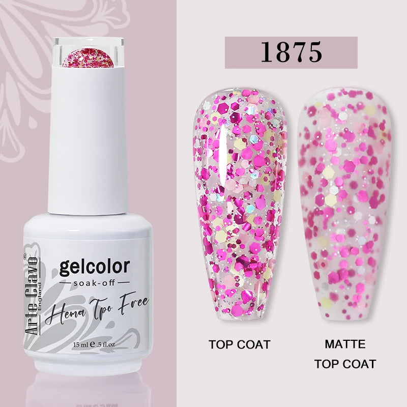 Arte Clavo HEMA TPO Soak Off UV LED Nail Gel Polish 108 Colors