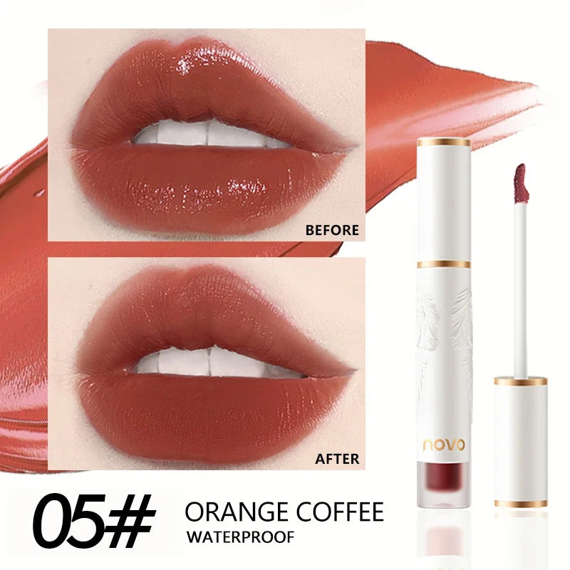 24h Long-lasting Matte Lip Glaze Waterproof Non Stick Cup Liquid Qme 05