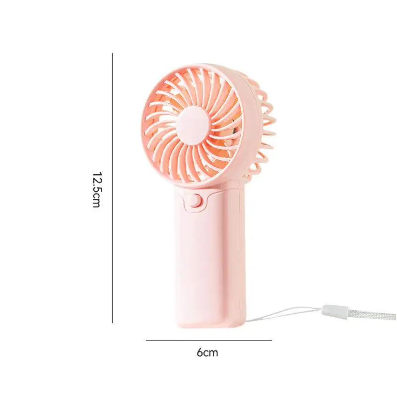 Portable Handheld Mini Fan Foldable Neck Hanging Fans 5 Speed USB Qme one size B2