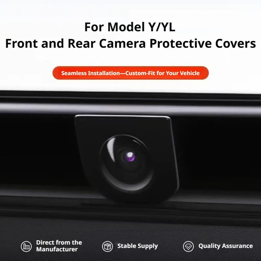 For Tesla Model Y/YL Front Rear Bumper Camera Lens Protector Guard Cover Anti-Scratch Stain Proof Accessories Qme