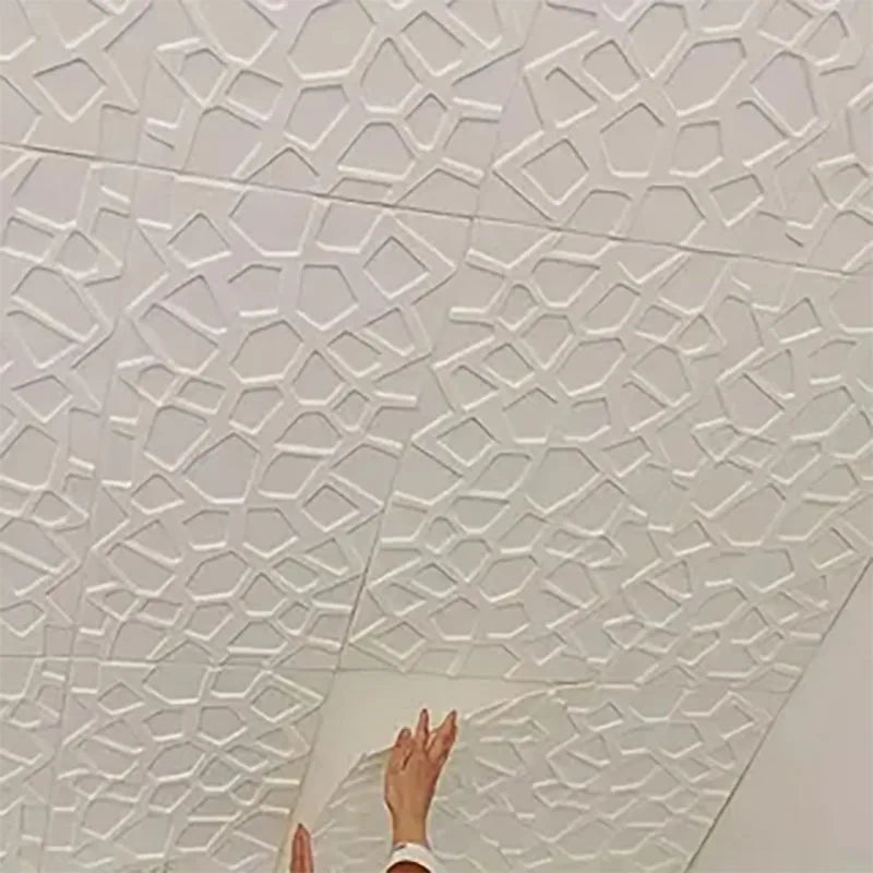 3D Waterproof and Stain-Resistant Self-Adhesive Modern Style Wallpaper Ceiling Living Room Background Home Decor Wall Sticker Qme