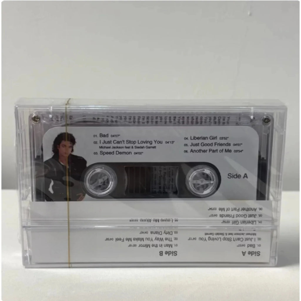 Pop King Vintage Cassette Tape, Black Studded Outfit Portrait Cover Art Style, Iconic 80s Dance-Pop Tracks for Music Collectors Qme