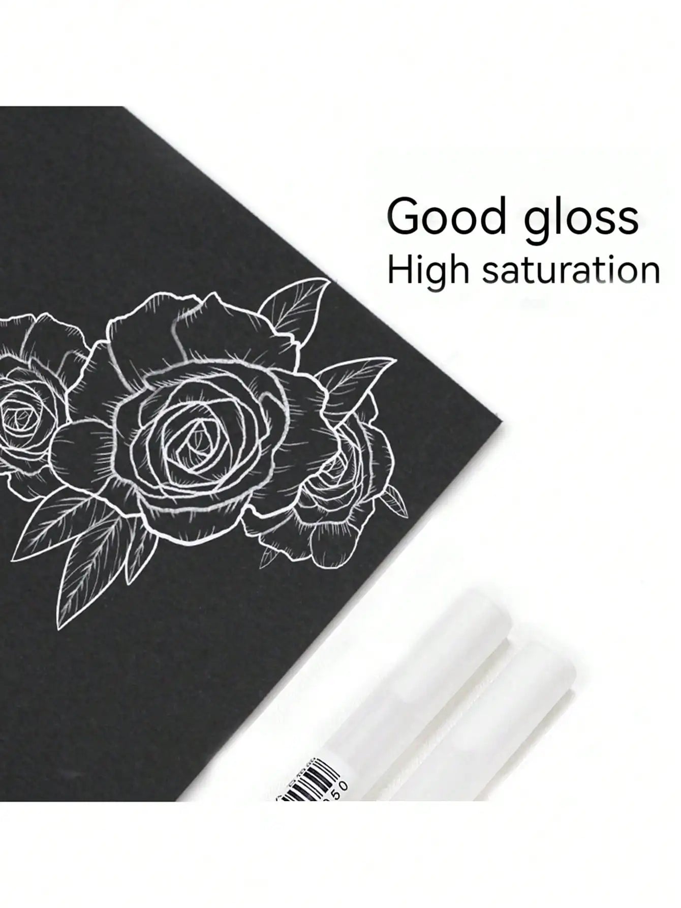 2-12Pcs 0.8mm Metallic White Highlight Gel Pens Permanent Graffiti Drawing Markers Art Craft Writing Stationery Supplies Qme