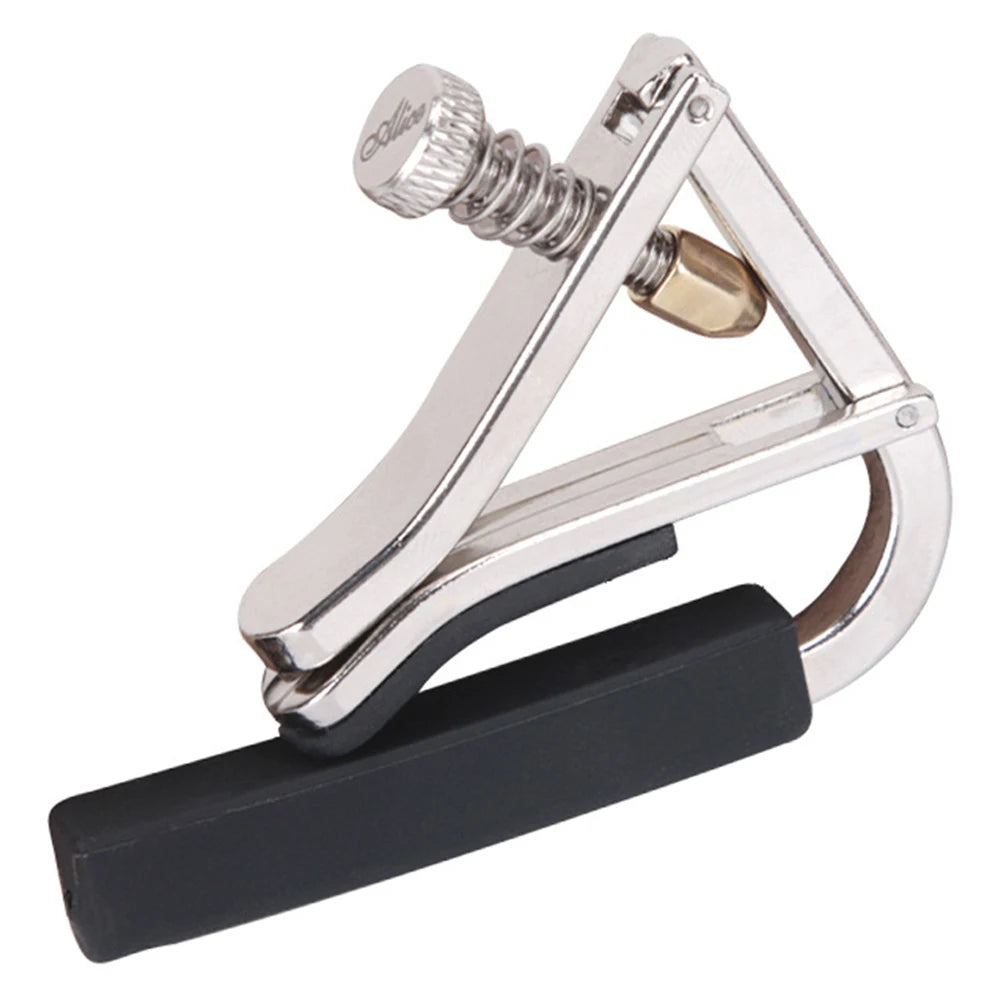 Universal Guitar Capo Adjustable Tension Guitar Tuner Clamp for Acoustic Electric Guitar Accessories Parts Qme Silver