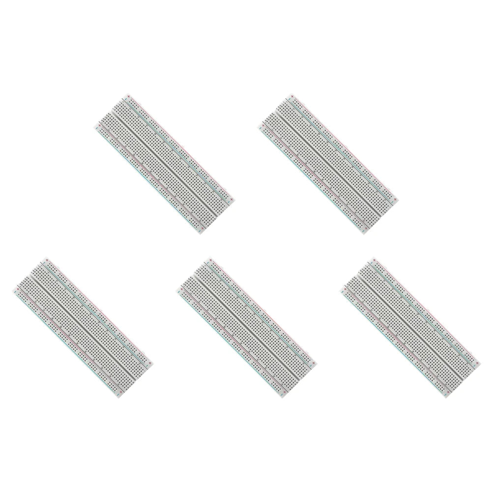 Breadboard 830 Point Circuit Boards Solderless Universal Experiment Boards Spliceable for Circuit Assembly and Commissioning Qme 5PCS