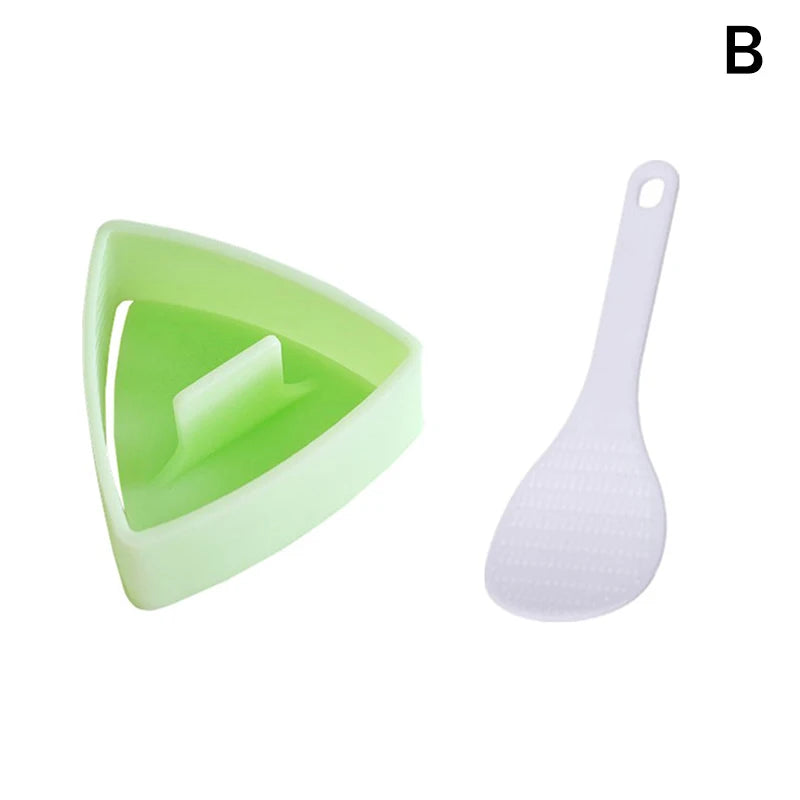 CC11Triangular Onigiri Mold Kitchen Food Utensils Sushi Press Qme B