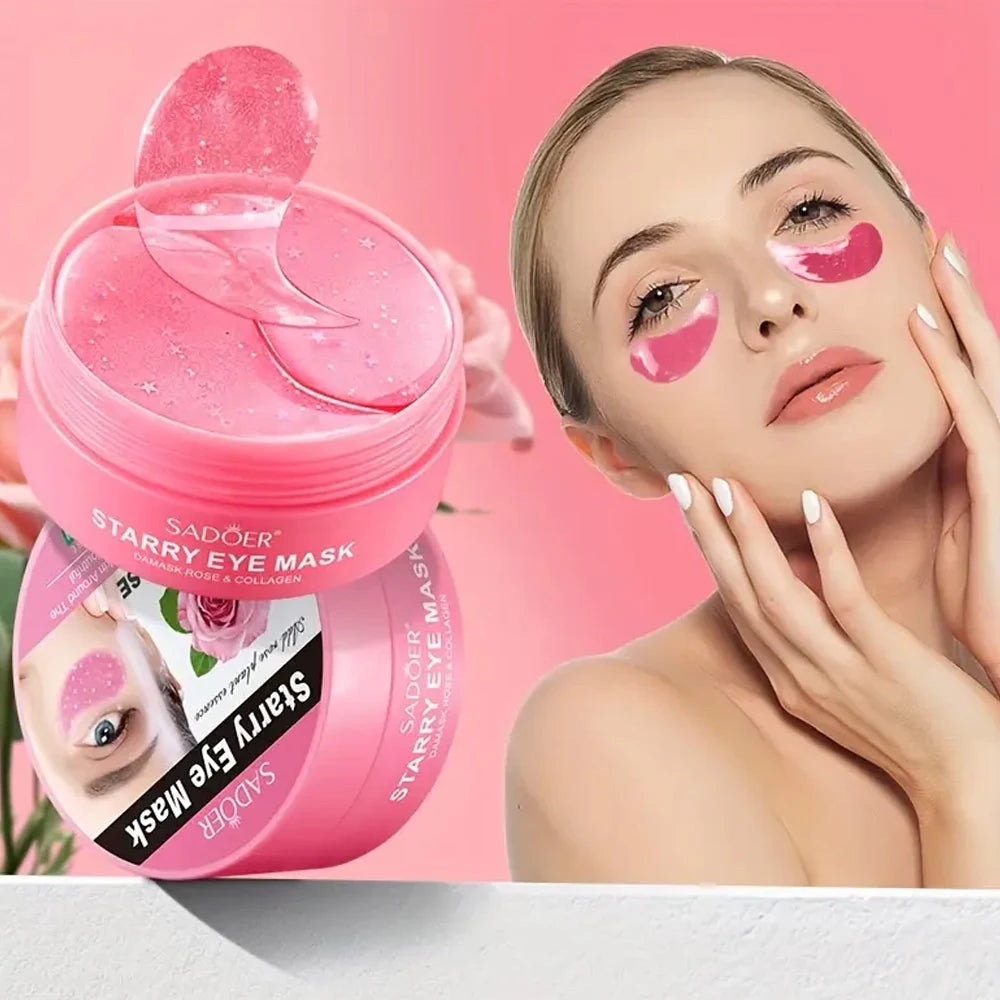 Rose Collagen Eye Mask Long-lasting Moisturizing Formula Moisturizes Qme