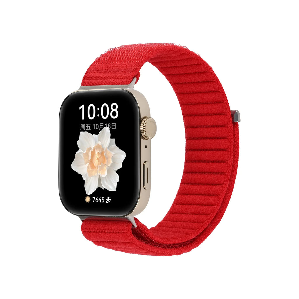 A Adjustable Breathable Nylon Woven Watchband with Stylish Metal Buckle for Huawei Watch Series - Replacement Wrist Band Qme