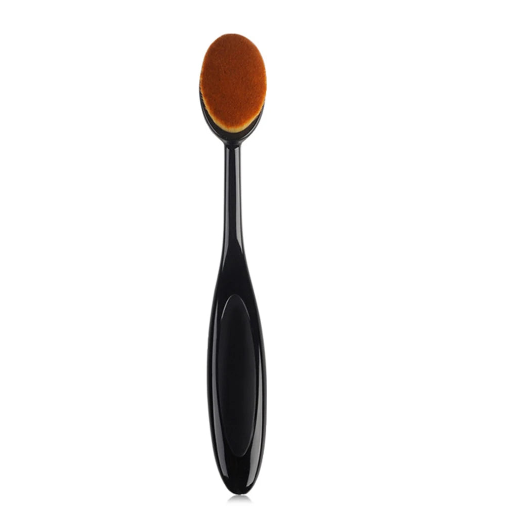 1PC Black Nail Cleaner Brush Toothbrush Shape Makeup Brush Convenient Traceless Petal Kabuki Nail Dust Brush Pen Foundation Tool Qme black