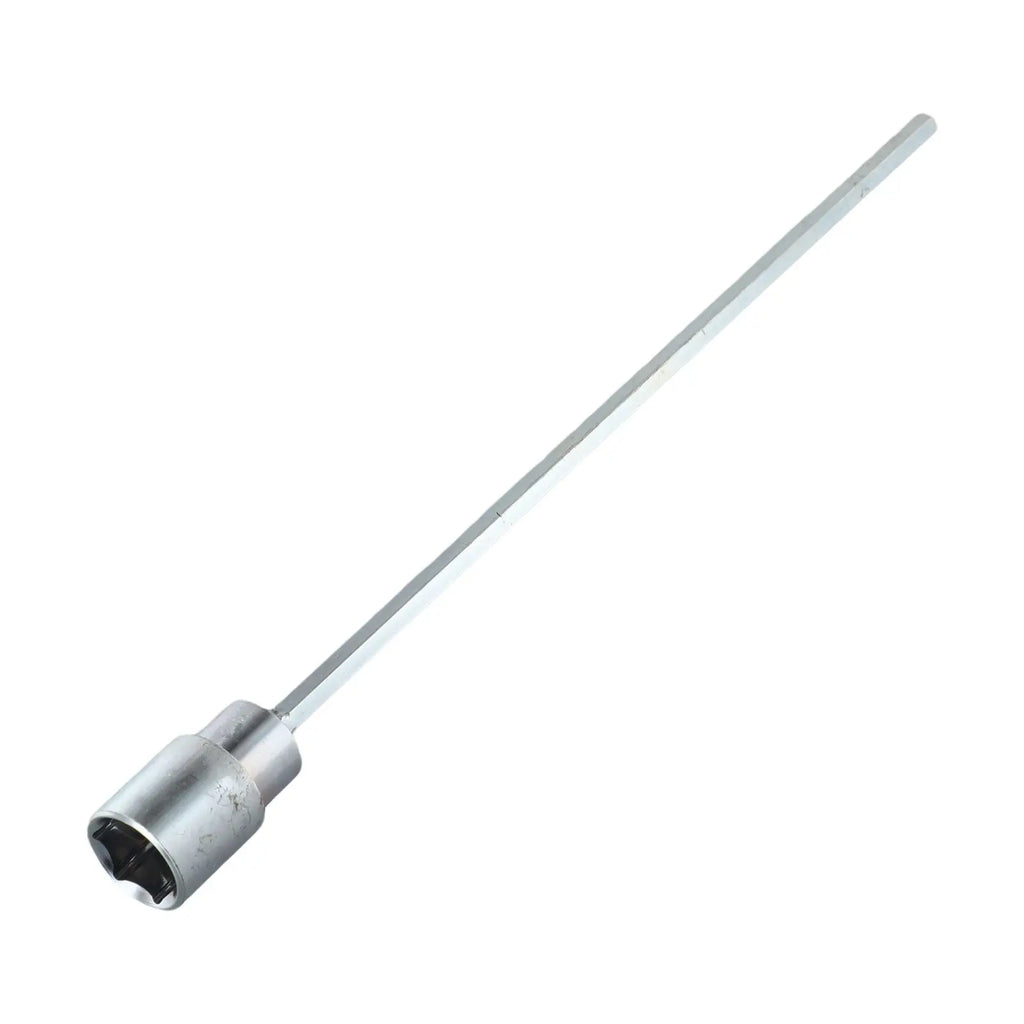 1 Pc 300mm Extension Socket Wrench 19mm Hexagon Socket Corner Steady Caravan Leg Winder Drill Socket For Electric Drill Qme Silver