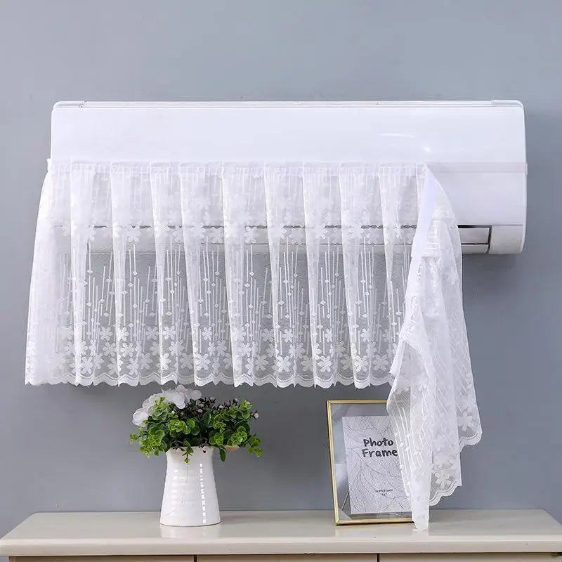 Lace Embroidery Flower Bedroom Curtain Windproof Dustproof Anti-UV Qme