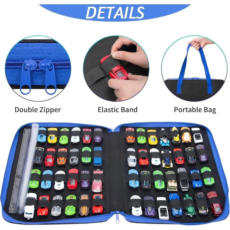 Portable Toy Car Storage Bag, Children's Toy Car Storage Bag, Portable Carrying Container Holder Qme