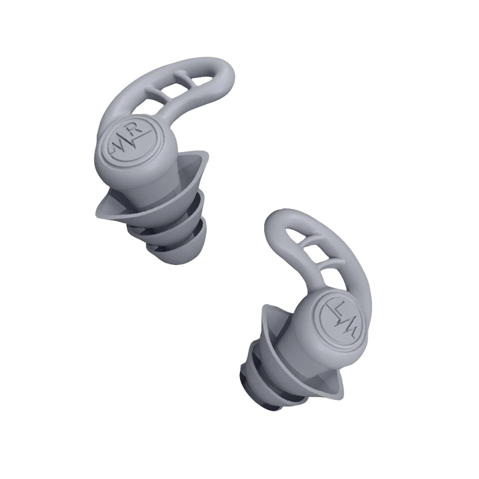 Waterproof Reusable Silicone Colorful Swim Earplugs for Adults Multifuntion Soft and Comfy Noise Reduction Sleeping Ear Clips Qme Gray