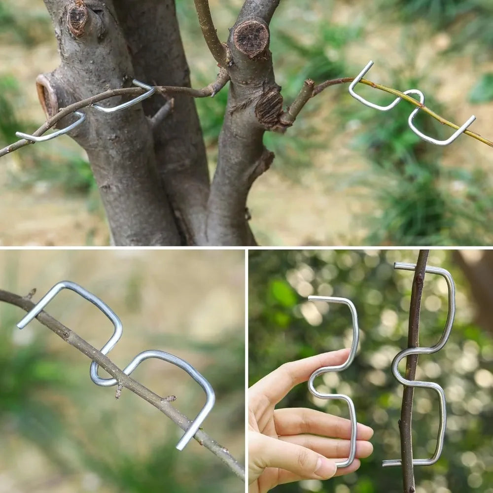 10/30Pcs Fruit Tree Branch Shape Fixator M-Type Branch Trainer Angle Benders Reusable Fruit Tree Support Holder Vine Trainers Qme