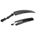 Mountain Bike Fender Front Rear Mudguard Fenders Set Telescopic Bicycle Fender Suitable for 16/18/20/22/24/26/700C Qme black