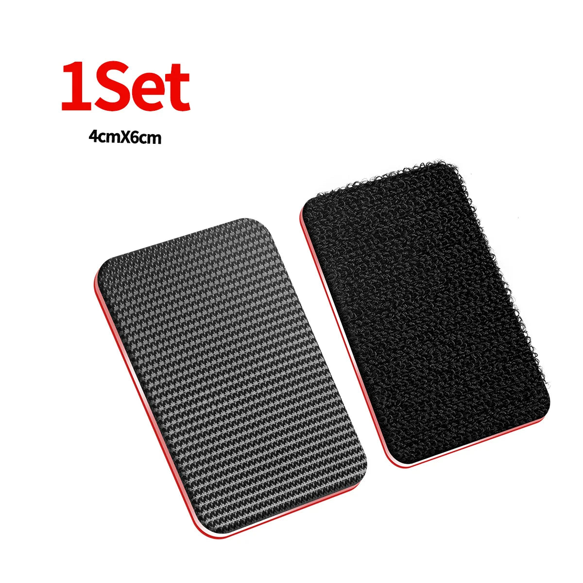 High-Adhesion Hook & Loop Pads Self-Adhesive Backing for DIY Floor Pads High Adhesion Heat-Resistant Hook and Loop Fasteners Qme 1set-4cmX6CM