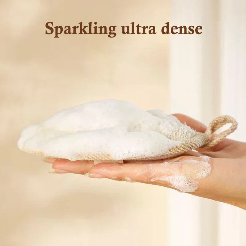 Natural Loofah Sponge Soft Bath Sponges Exfoliating Skin Health Cleaning Tool Bath Shower Brushes Unisex Foam Loofah Bath Brushe Qme