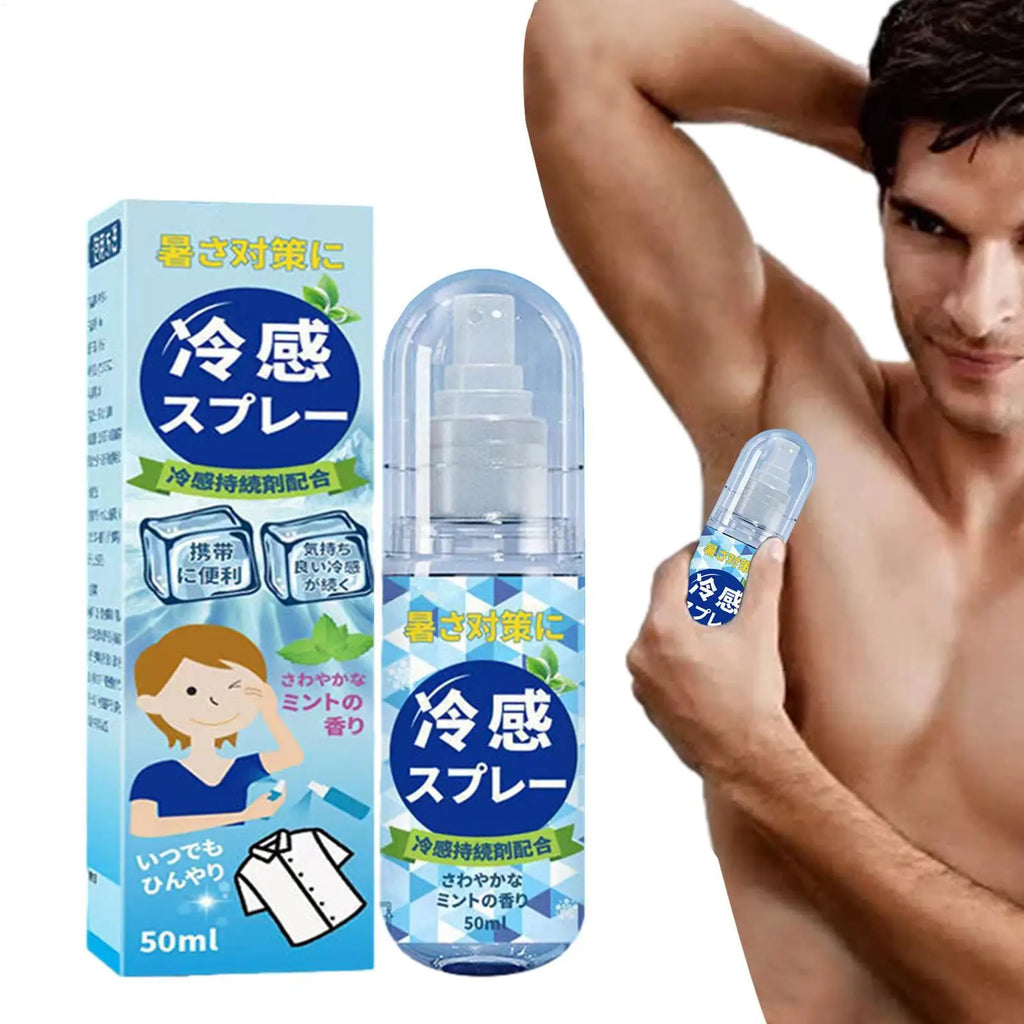 Skin Cooling Spray Summer Cooling Spray for Face & Body Long-lasting Portable Hydrating Cool Spray Bottle Cool in Summer Hot Qme