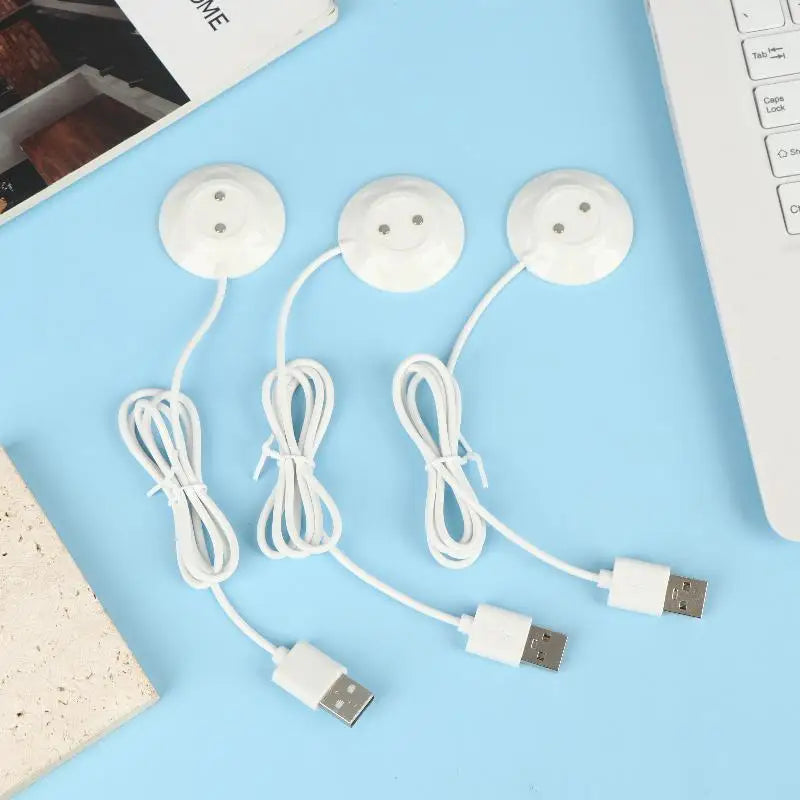 Rose Massager USB Charging Dock Magnetic Stand Adapter Qme 3 Pcs White