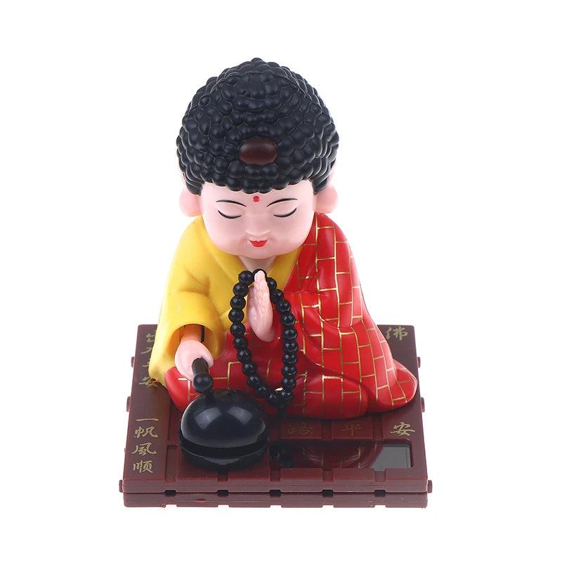 Little Monk Buddha Head Toy Car Ornament For Desk Home Decor Qme A5
