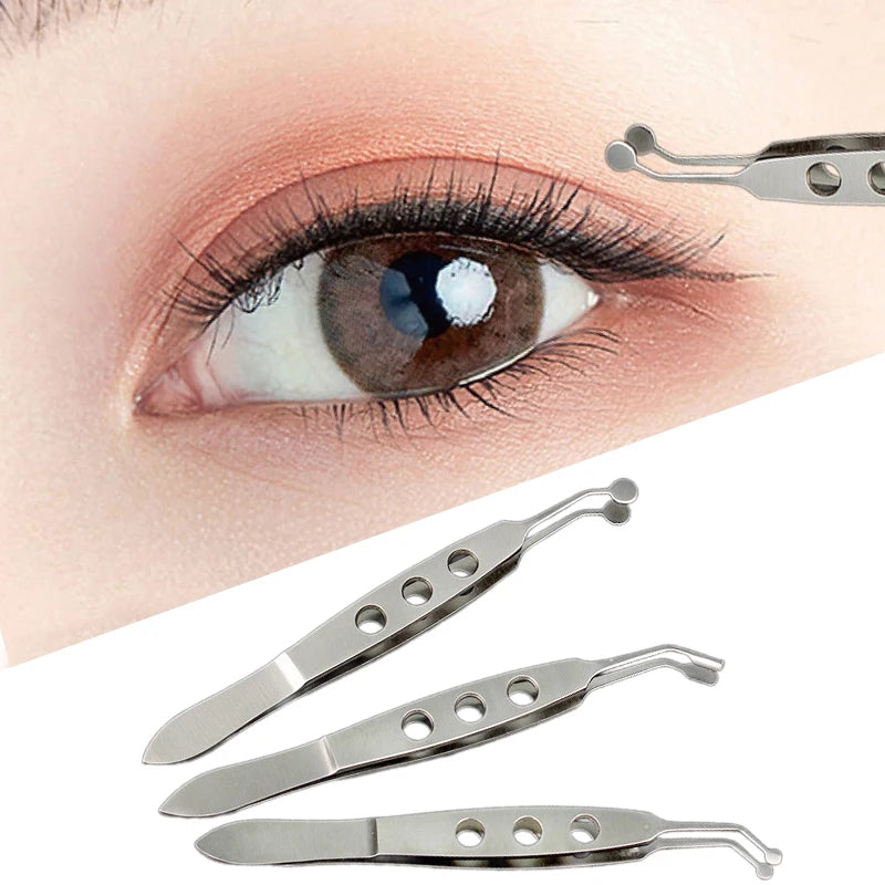 Eyelid Tweezers Meibomian Gland Forceps Women Clip Eyelash Compressor Qme