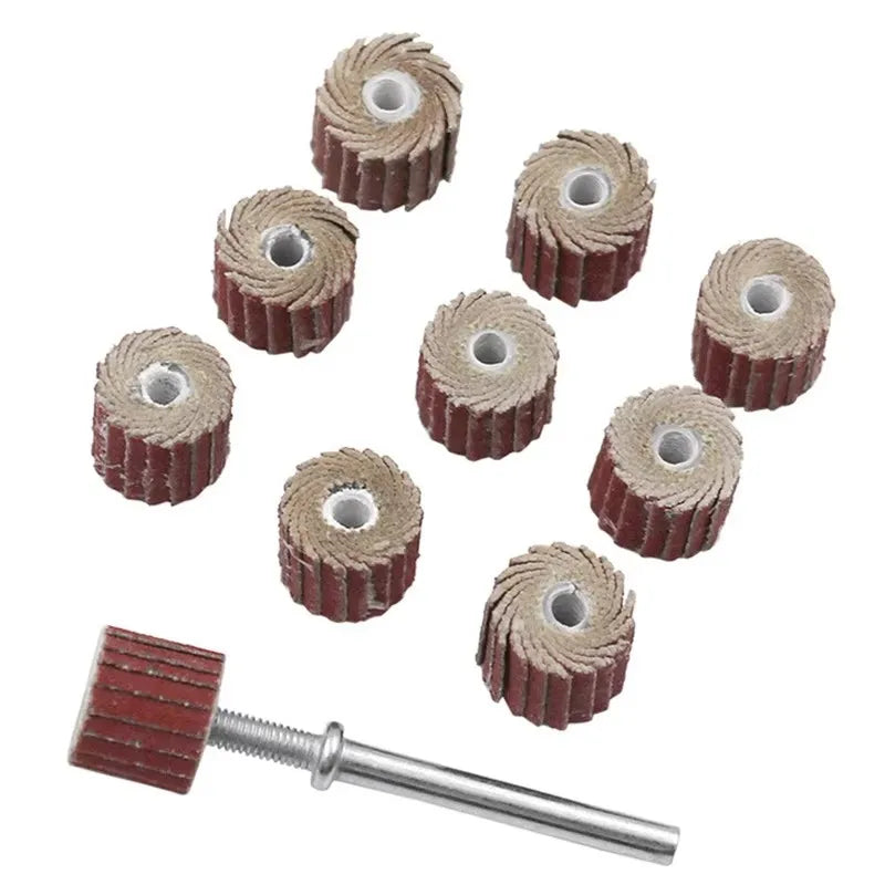 10PCS for Dremel Accessories Sandpaper Sander Board Polishing Wheel Sander Board Shutter Polishing Wheel for Rotating Tools Qme