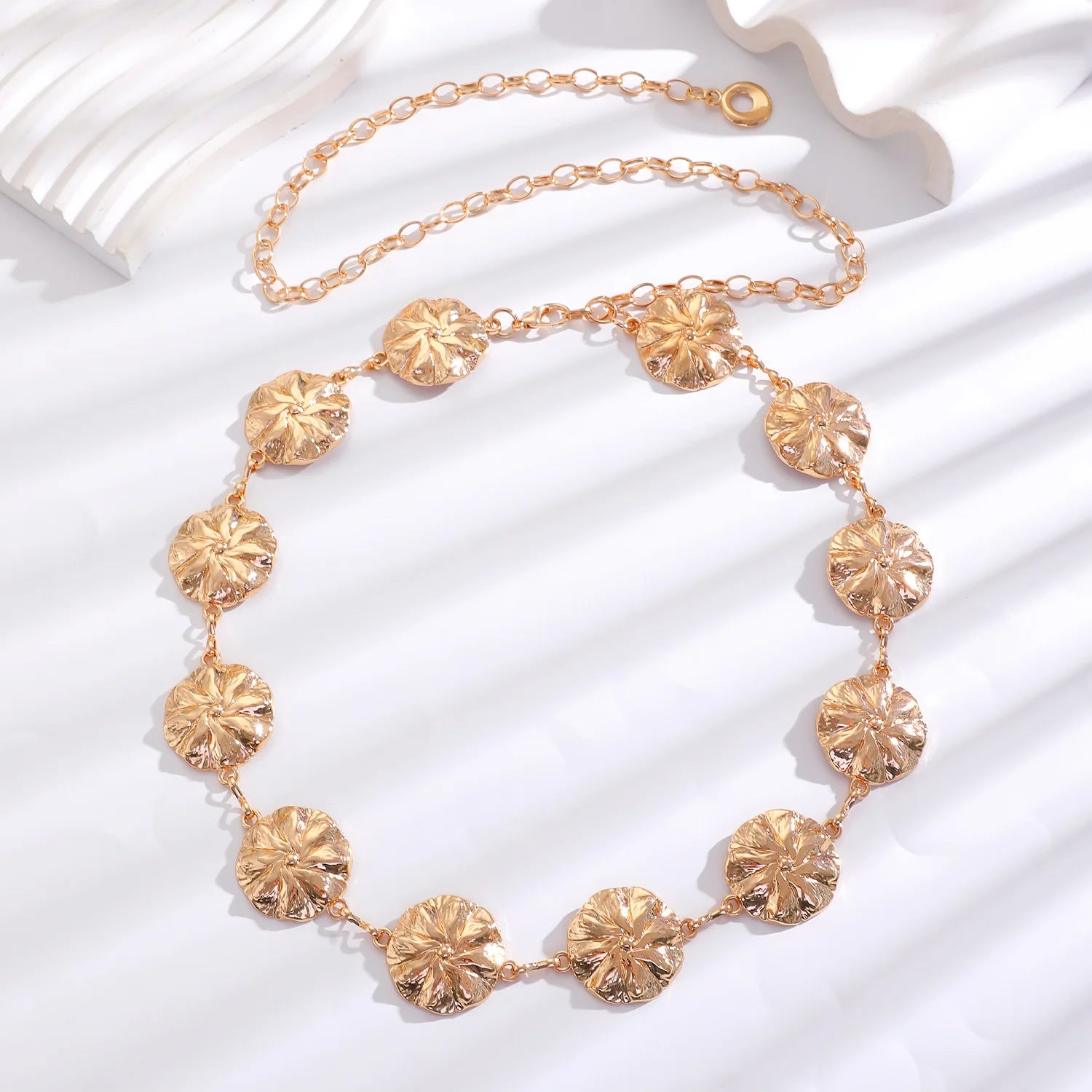 Women's Slim Decorative Waist Chain Silver Ethnic Tassel Belt Dresses