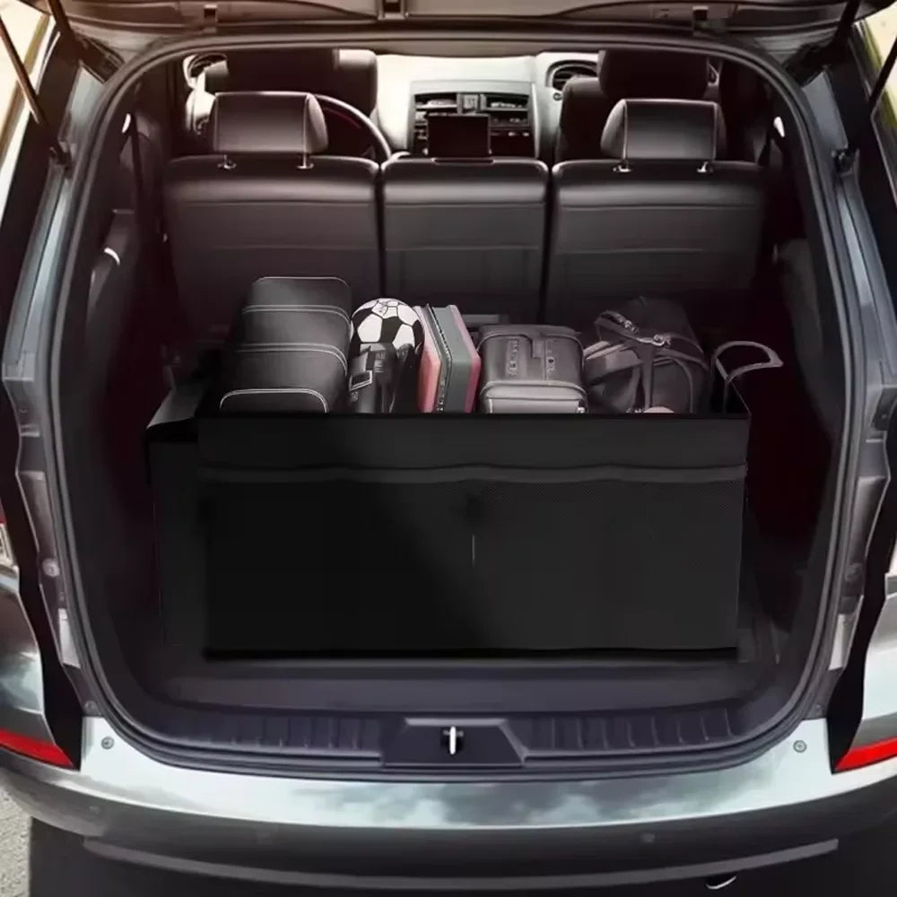 Portable Foldable Car Trunk Storage Box Large Capacity Vehicle Storage Box for Rear Collapsible Container with Space-Saving Desi Qme