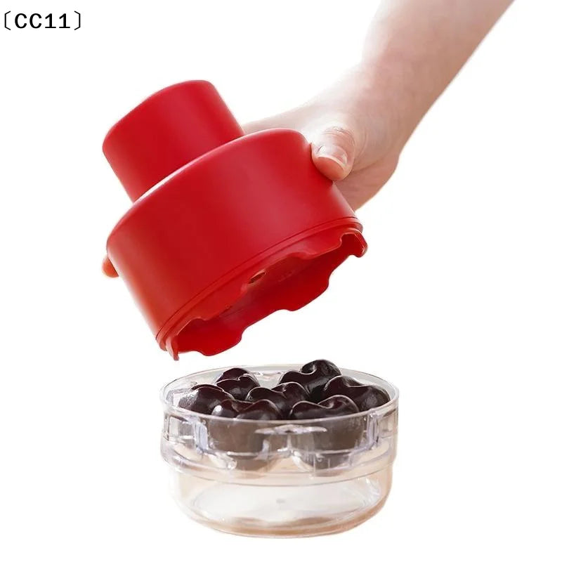 Cherry Pitters Corer Handheld Press Pitter Remover 7 Holes Qme